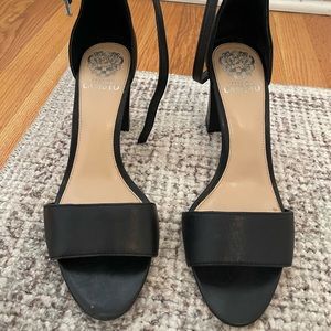 Vince Camuto Black Leather Heels